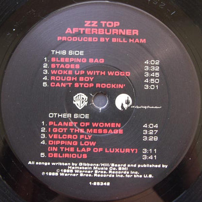 ZZ Top : Afterburner (LP, Album, Spe)