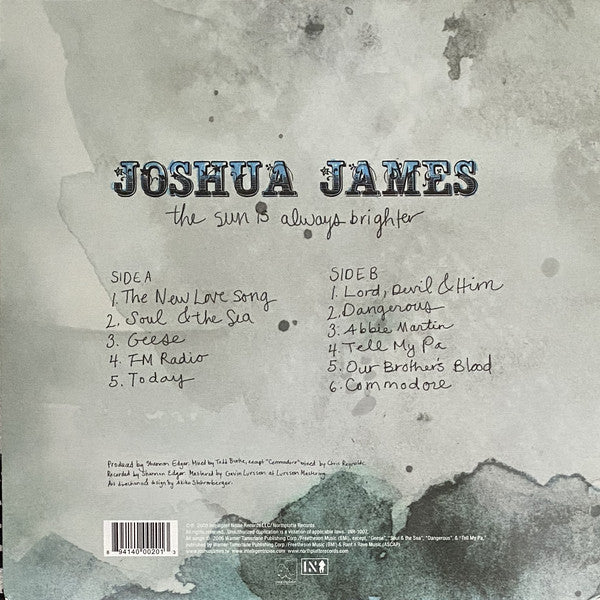 Joshua James : The Sun Is Always Brighter (LP, Album + 7", Single + Ltd)