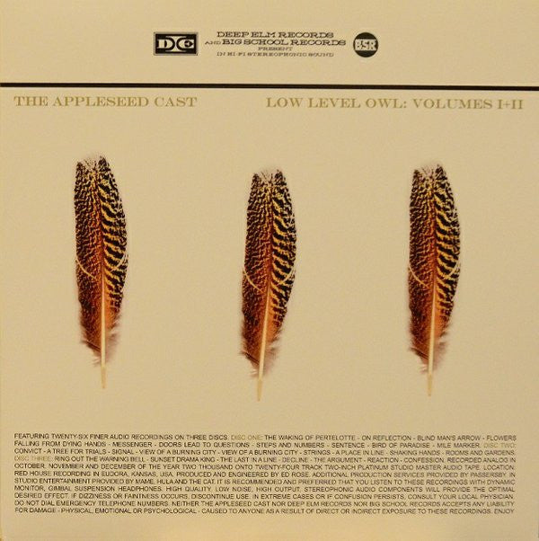 The Appleseed Cast : Low Level Owl: Volumes I + II (3xLP, Album, Comp, Ltd, Gol)