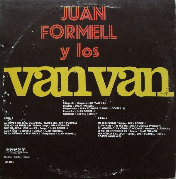 Juan Formell Y Los Van Van : Juan Formell Y Los Van Van (LP)