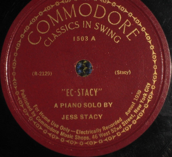 Jess Stacy : Ec-stacy / The Sell Out (Shellac, 12")