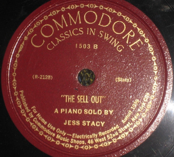 Jess Stacy : Ec-stacy / The Sell Out (Shellac, 12")