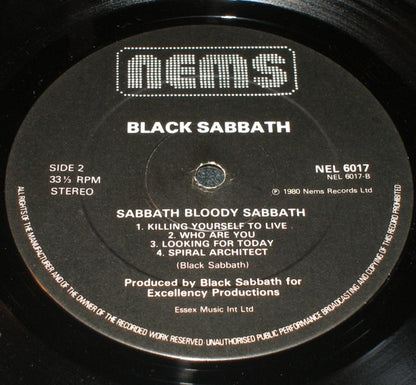 Black Sabbath : Sabbath Bloody Sabbath (LP, Album, RE)