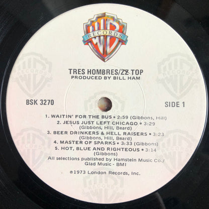 ZZ Top : Tres Hombres (LP, Album, RE, RP, Win)