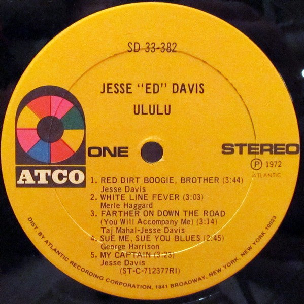 Jesse 'Ed' Davis* : Ululu (LP, Album, PRC)