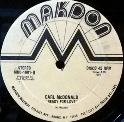 Carl McDonald (2) : This Love Inside (12")