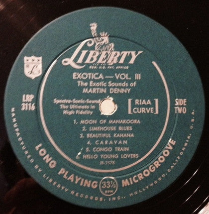 Martin Denny : Exotica Vol. III (LP, Album, Mono)