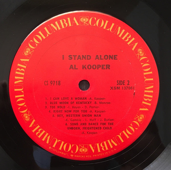 Al Kooper : I Stand Alone (LP, Album, RP, Uni)
