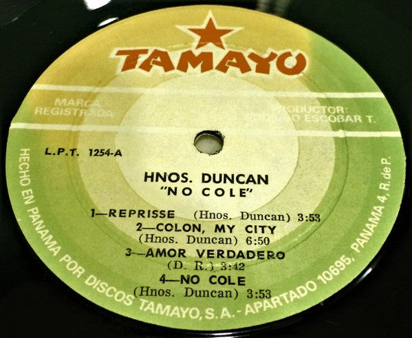 Los Hermanos Duncan : No Cole (LP, Album)