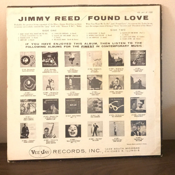 Jimmy Reed : Found Love (LP, Album, RP)