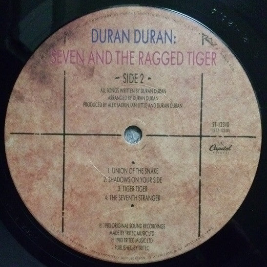 Duran Duran : Seven And The Ragged Tiger (LP, Album, Win)