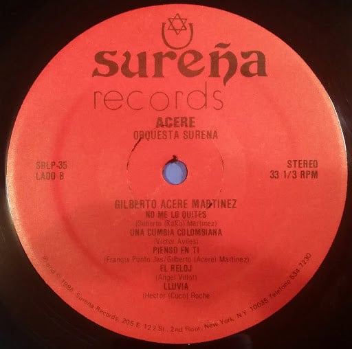 Orq. La Sureña*, Gilberto Acere Martinez : Acere (LP, Album)
