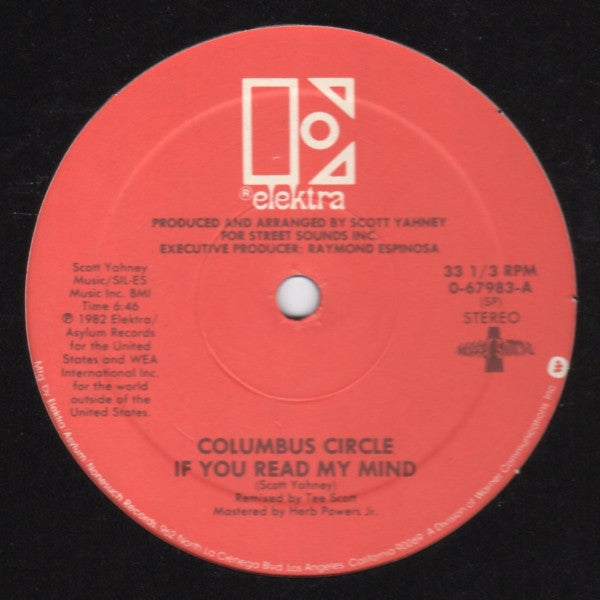 Columbus Circle : If You Read My Mind (12", Single)