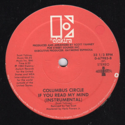 Columbus Circle : If You Read My Mind (12", Single)