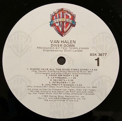 Van Halen : Diver Down (LP, Album, Spe)