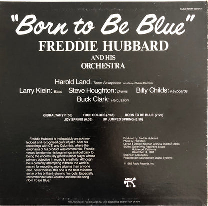 Freddie Hubbard And His Orchestra : Born To Be Blue (LP, Album, Red)
