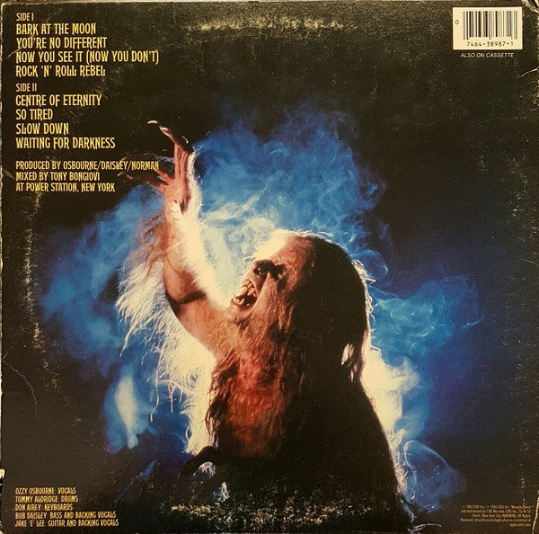 Ozzy Osbourne : Bark At The Moon (LP, Album, Pit)