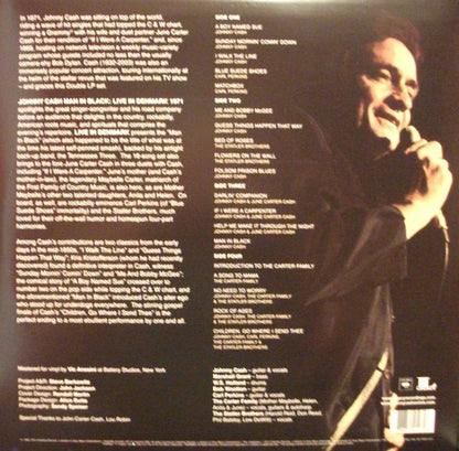 Johnny Cash : Man In Black: Live In Denmark 1971 (LP, RSD, Whi + LP, Red + Album, Ltd)