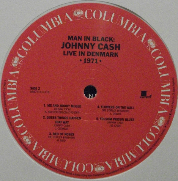 Johnny Cash : Man In Black: Live In Denmark 1971 (LP, RSD, Whi + LP, Red + Album, Ltd)