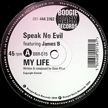 Speak No Evil : My Life (12")