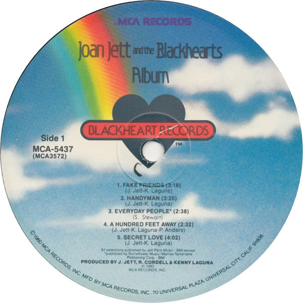 Joan Jett & The Blackhearts : Album (LP, Album, Glo)