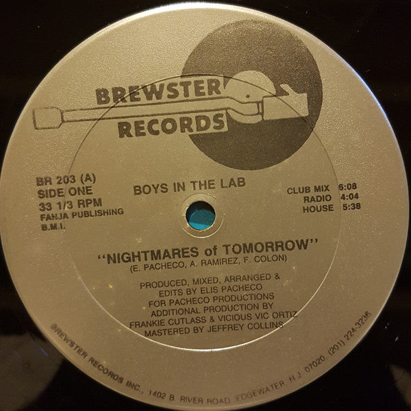 Boyz In The Lab : Nightmares Of Tomorrow (12")