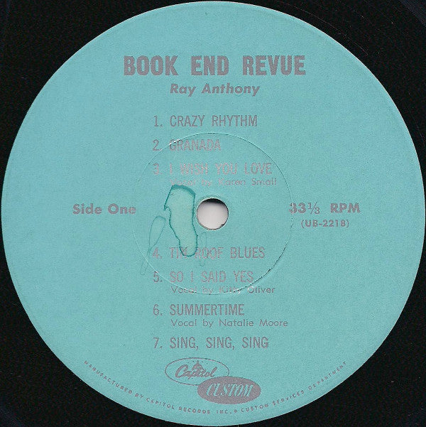 Ray Anthony And His Bookend Revue : Recorded Live...In Person! (LP, Mono)