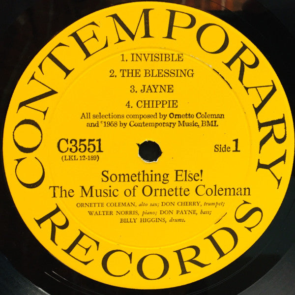 Ornette Coleman : Something Else!!!! (LP, Album, Mono)