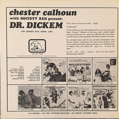 The Johnny Otis Show Featuring Chester Calhoun with Society Red (2) : Dr. Dickem (LP, Album)