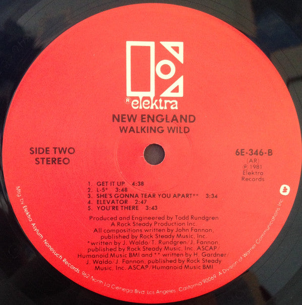 New England : Walking Wild (LP, Album, All)