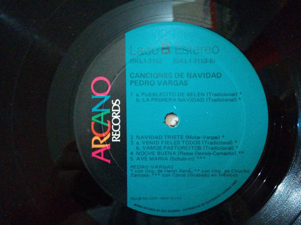 Pedro Vargas : Canciones De Navidad (LP, Album)