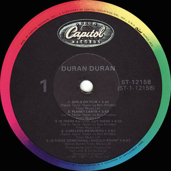 Duran Duran : Duran Duran (LP, Album, RE, Win)
